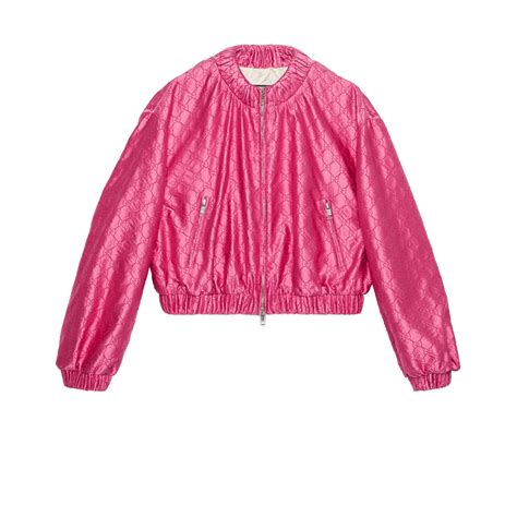 gucci rose print silk bomber|GG embroidered silk bomber jacket in pink .